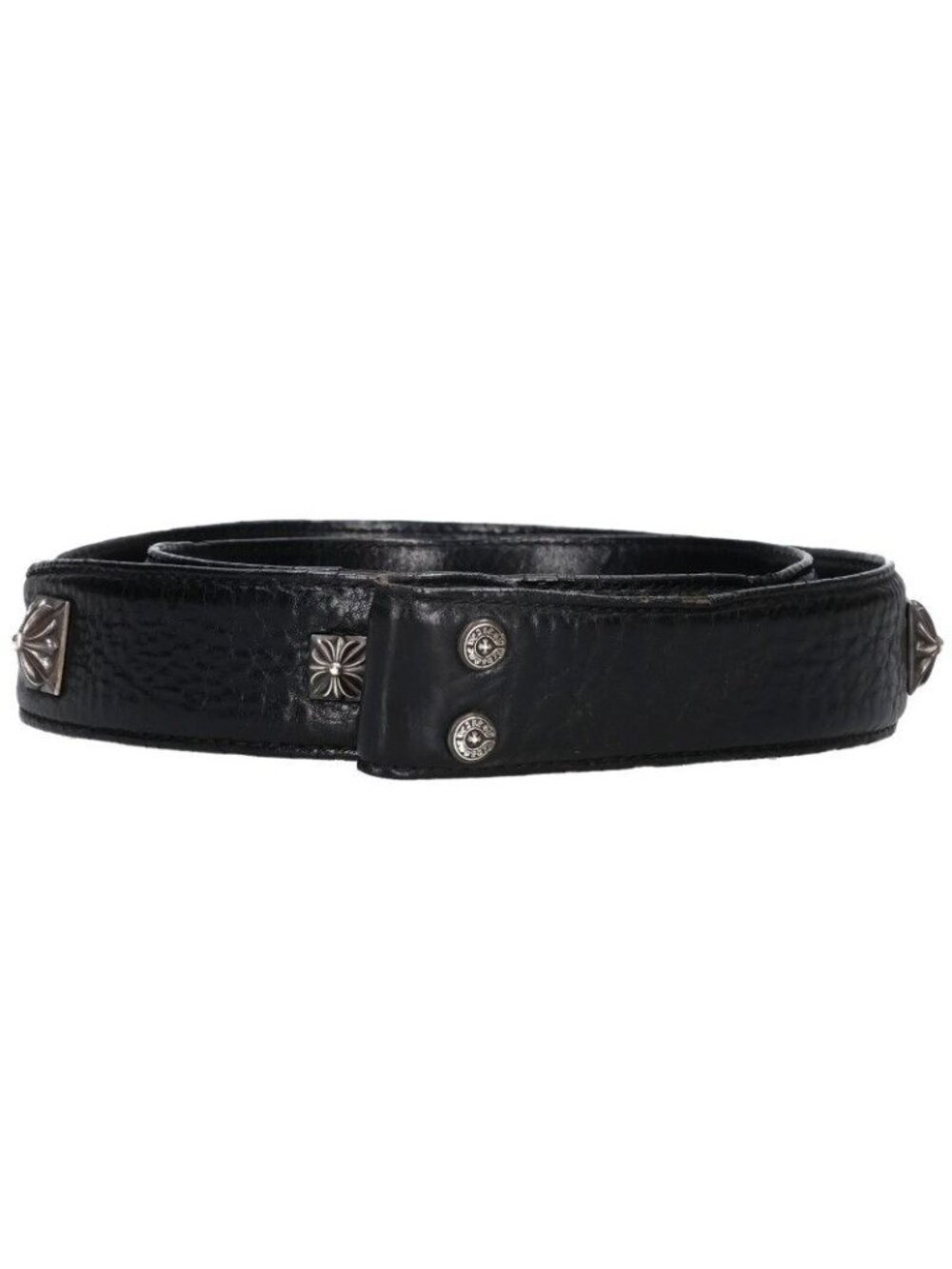 Chrome Hearts Strap Pyramid Zero Studs Leather Belt